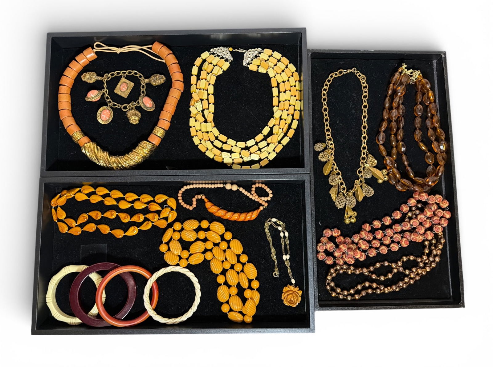 Collection of Art Deco Style Jewelry, Some Bakelite (1 of 5)