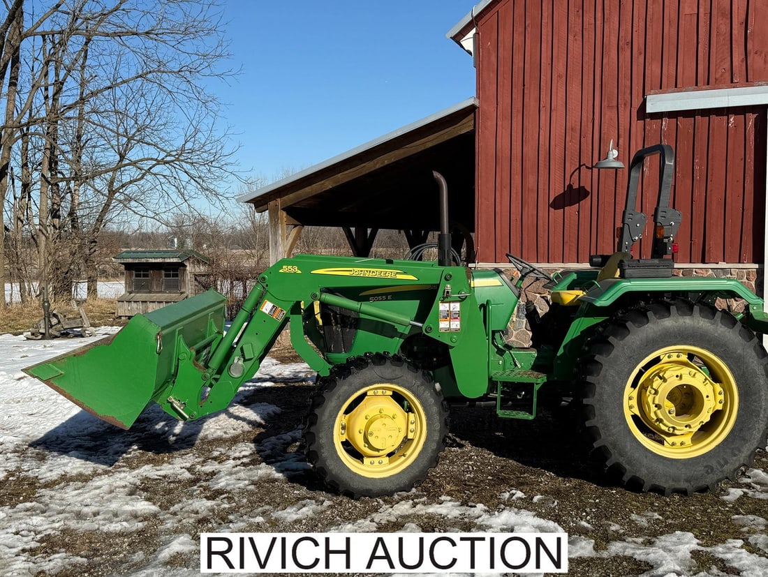 John Deere 5055E Tractor & 553 Loader - 2