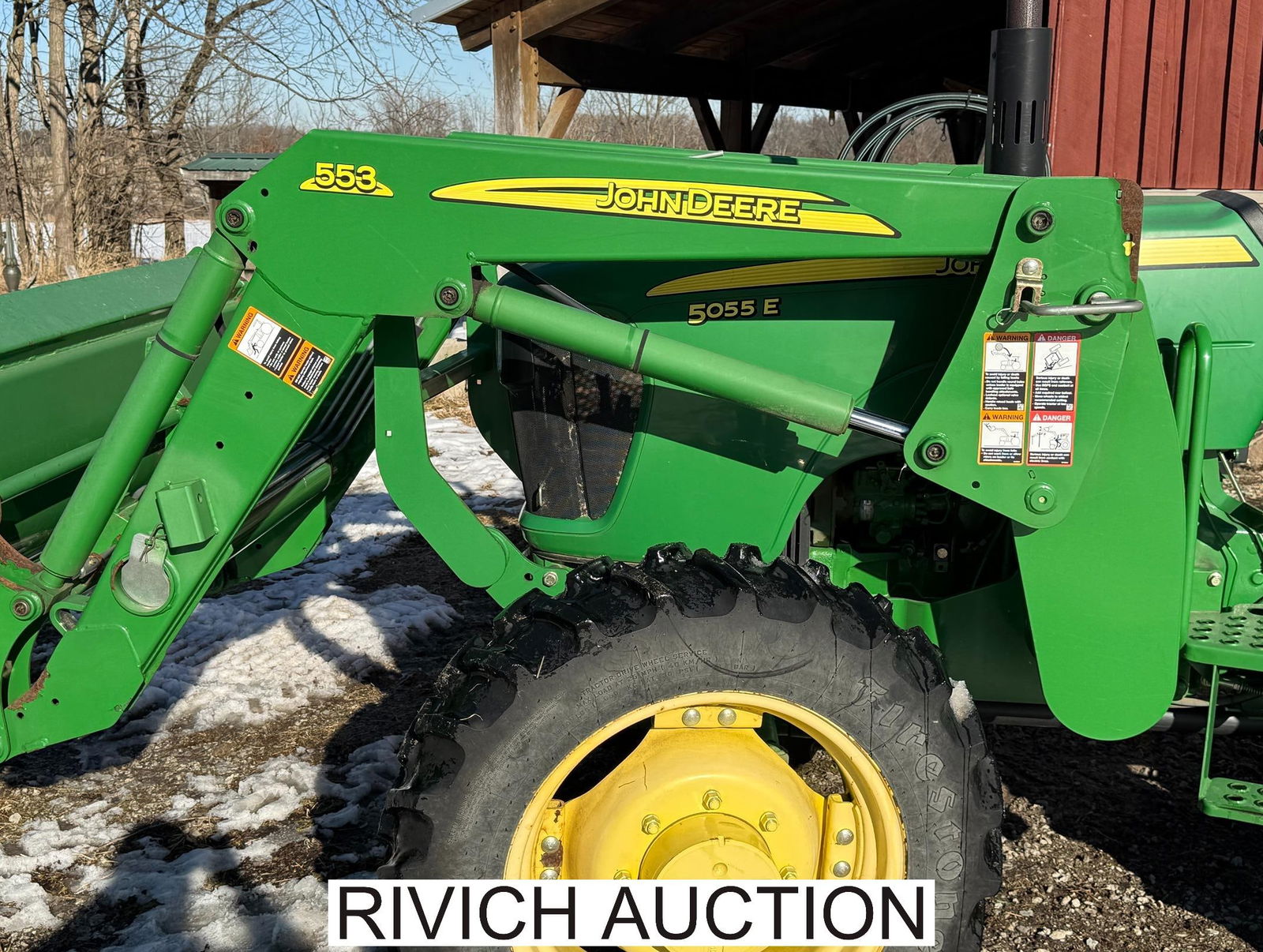John Deere 5055E Tractor & 553 Loader - 3