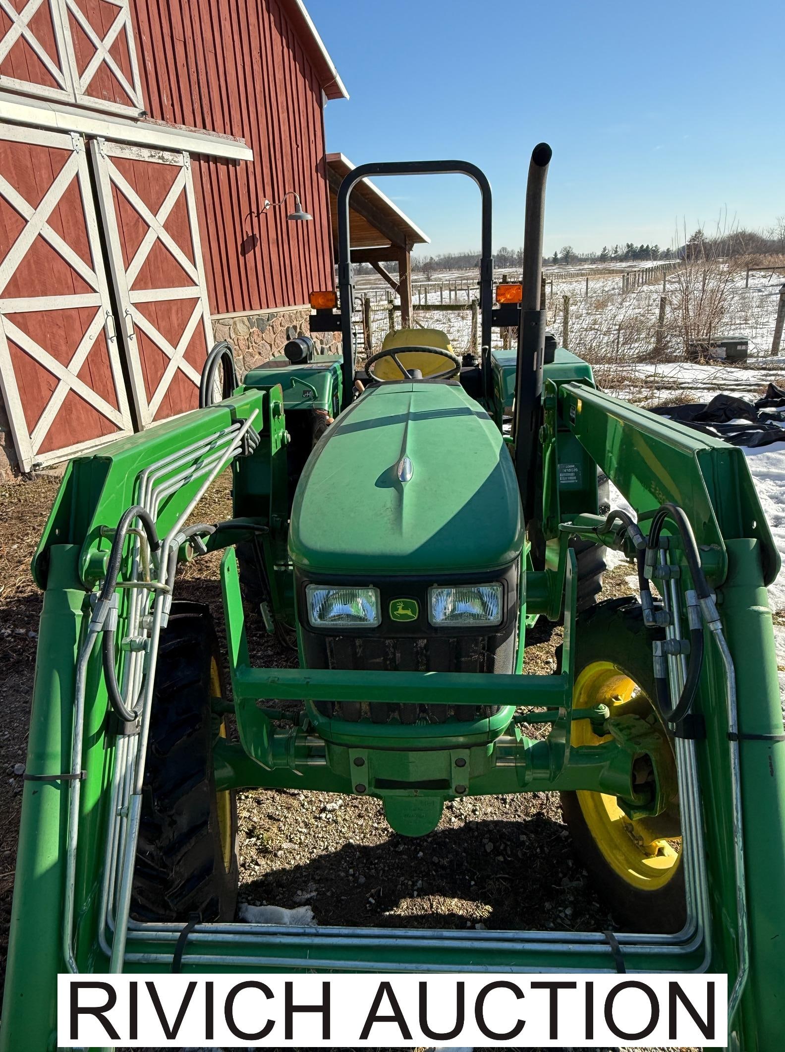 John Deere 5055E Tractor & 553 Loader - 6