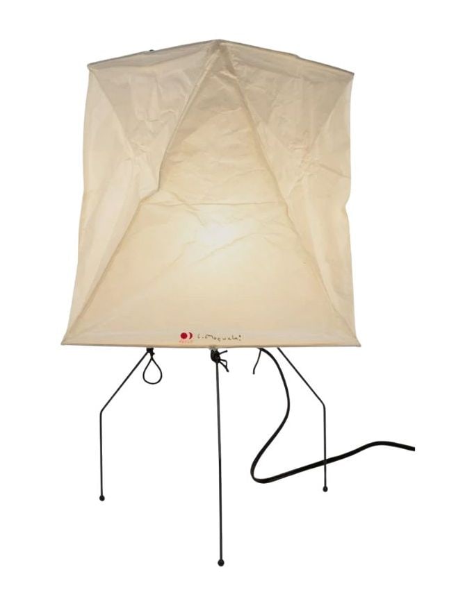 NOGUCHI (American, 1904-1988) AKARI Lamp UF1-Y: 20" H x 12" L. Classic 1951 ISAMU NOGUCHI design.