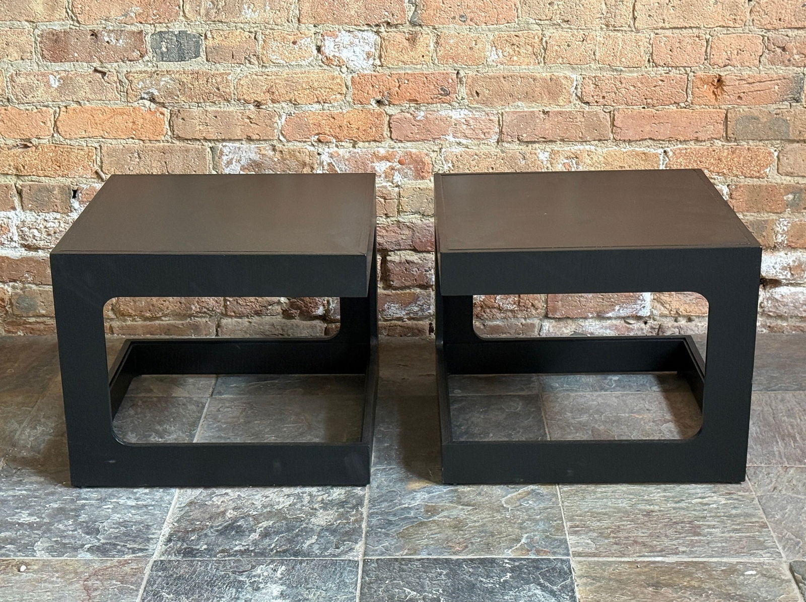 Constructivist Occasional Tables, Pair - 3
