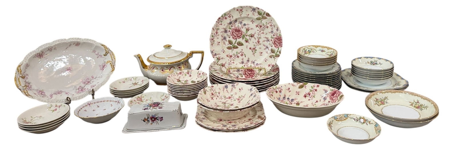 Large Assortment of Painted Porcelain Dinnerware, HAVILAND, KAISER (1 of 11)