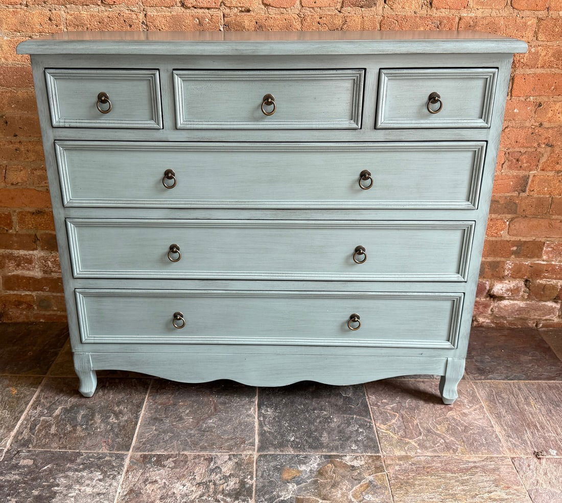 Petite Blue Chest of Drawers / Console (1 of 5)
