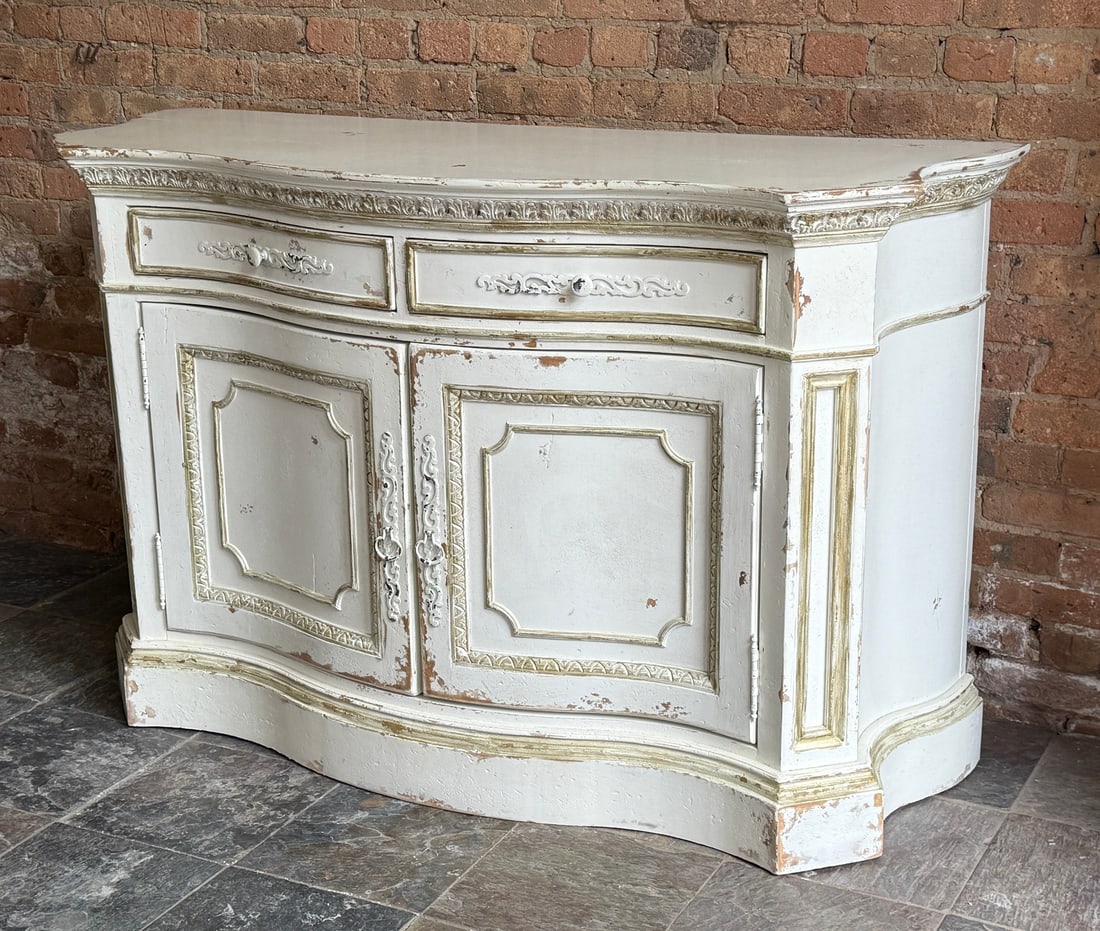 Contemporary French White Console Dresser (1 of 7)