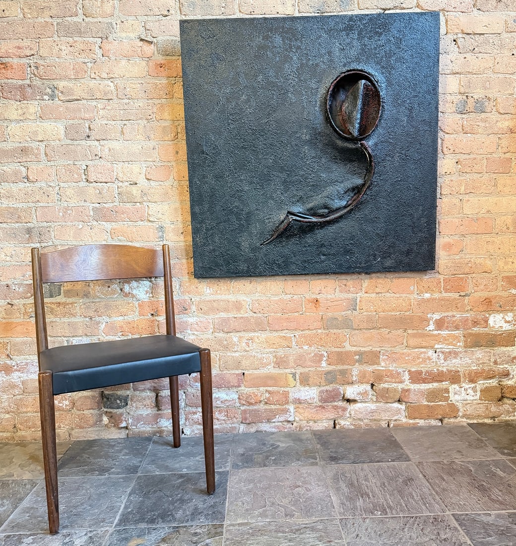 An Abstract Brutalist Papier Mache Work, EICH - 2