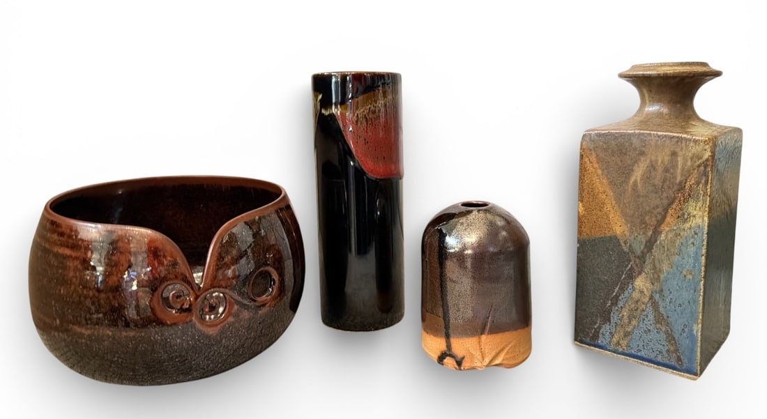 Collection Vintage Studio Pottery Vases - 2