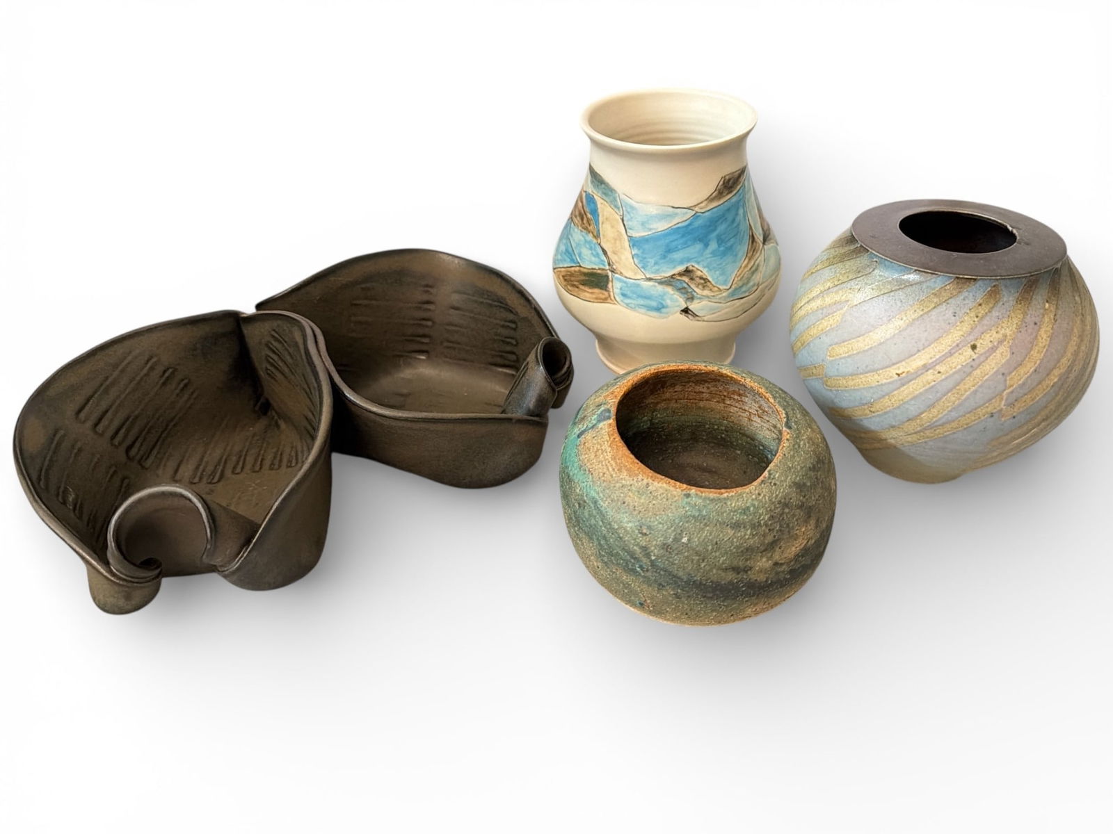 Collection of Post Modern Studio Pottery Vases (1 of 5)