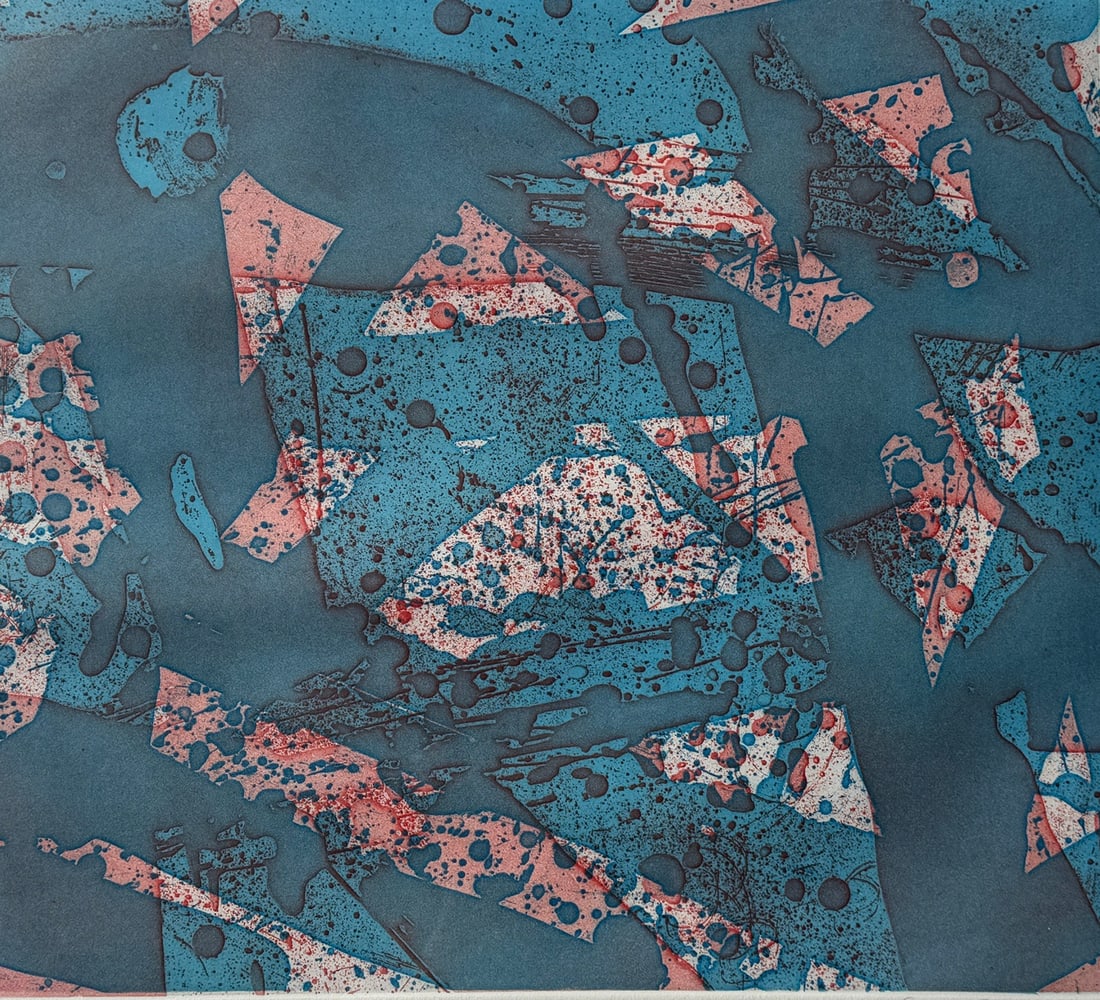 SAM FRANCIS (American, 1923-1994), "B-14" Etching & Aquatint (1 of 6)
