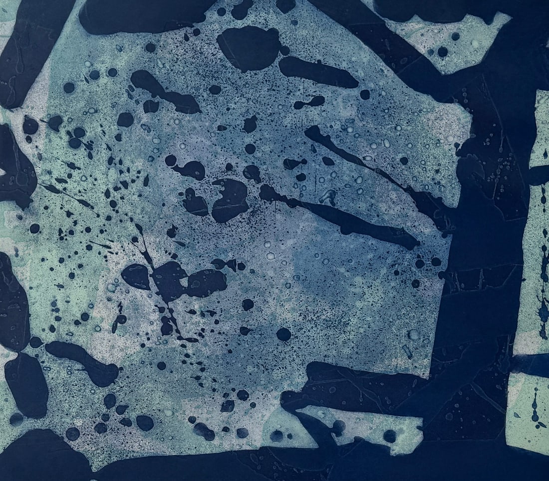 SAM FRANCIS (American, 1923-1994), "Green Coral" Etching & Aquatint (1 of 5)