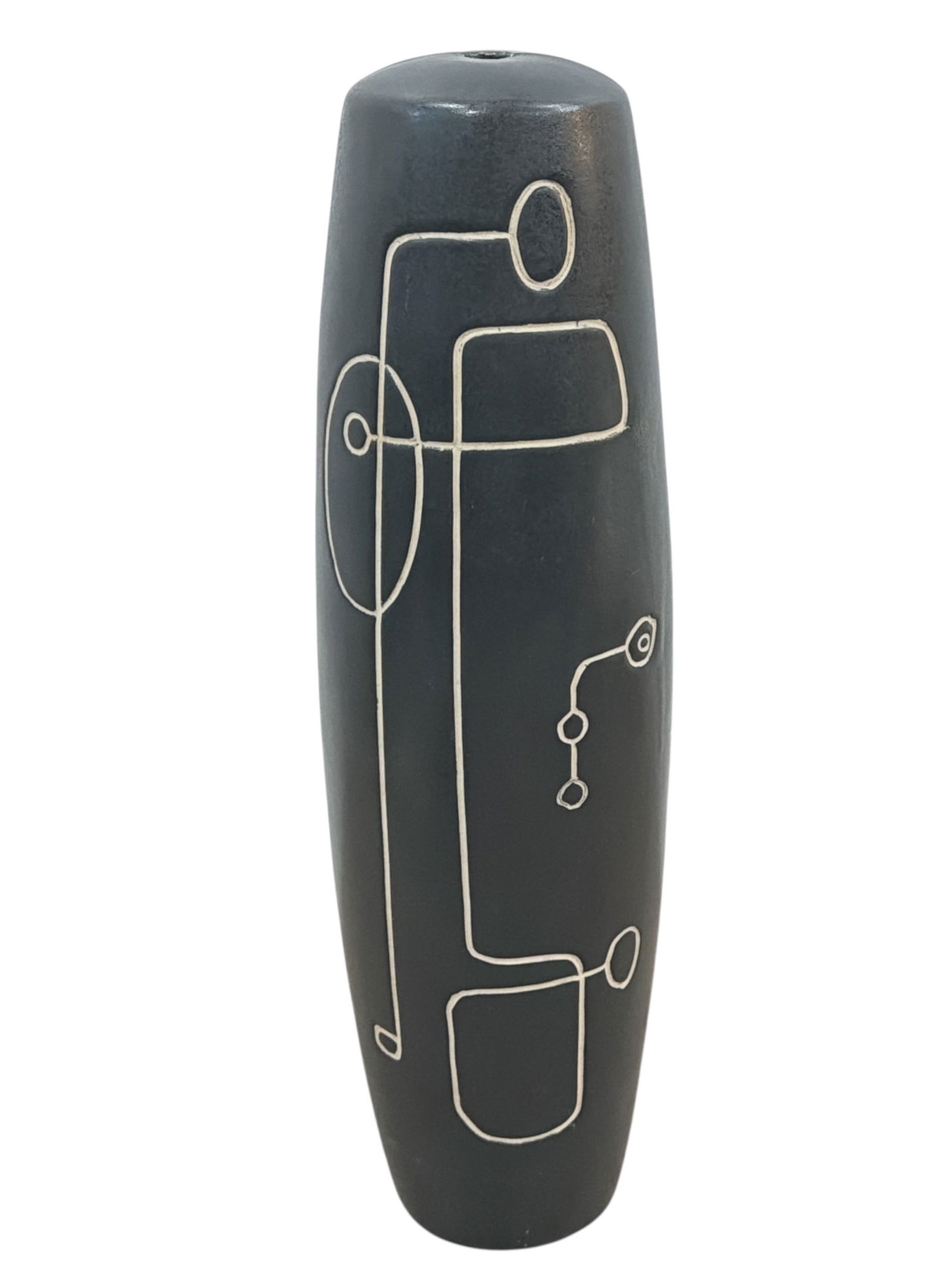 Potters of Wall Street, HARRIS STRONG (American, 1920?2006) Lamp Base, Rare: Lamp base only, no wiring or socket. Measures 16" H x approx. 3.75" overall diameter.