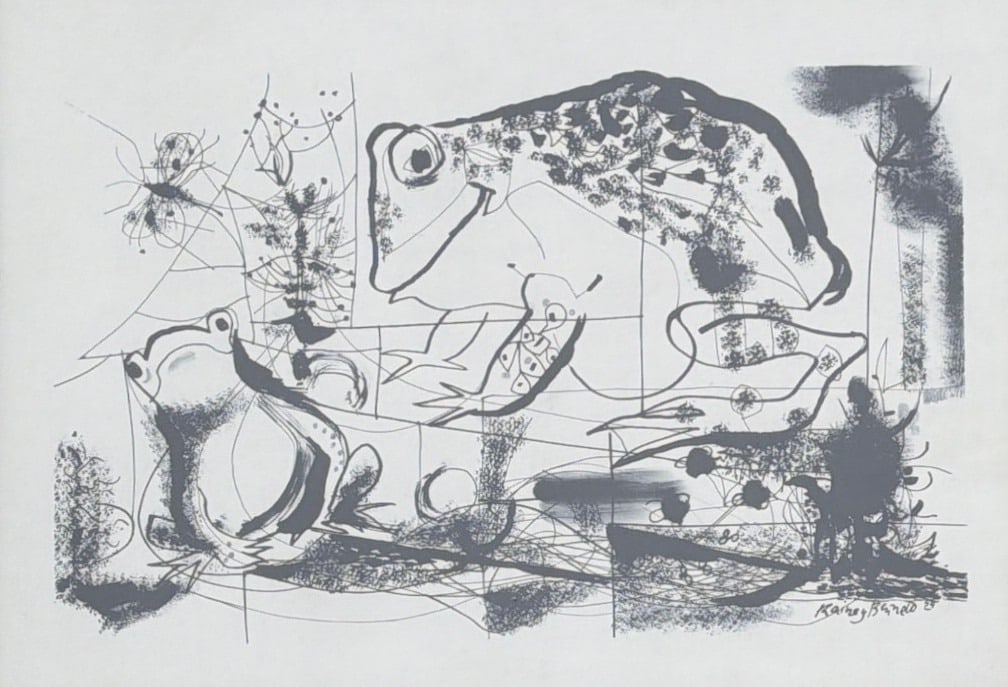 RAINEY BENNETT (American, 1907-1998) "Two Frogs and Bug" Lithograph (1 of 6)