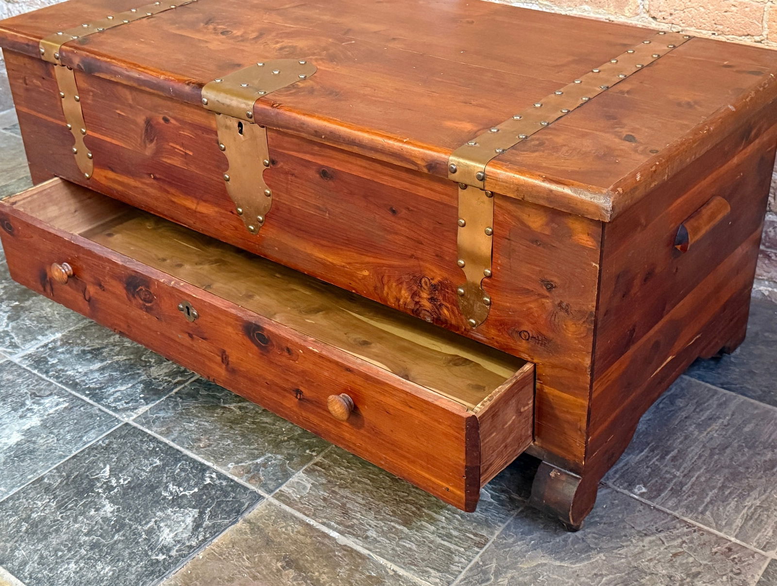 Antique Cedar Chest - 5