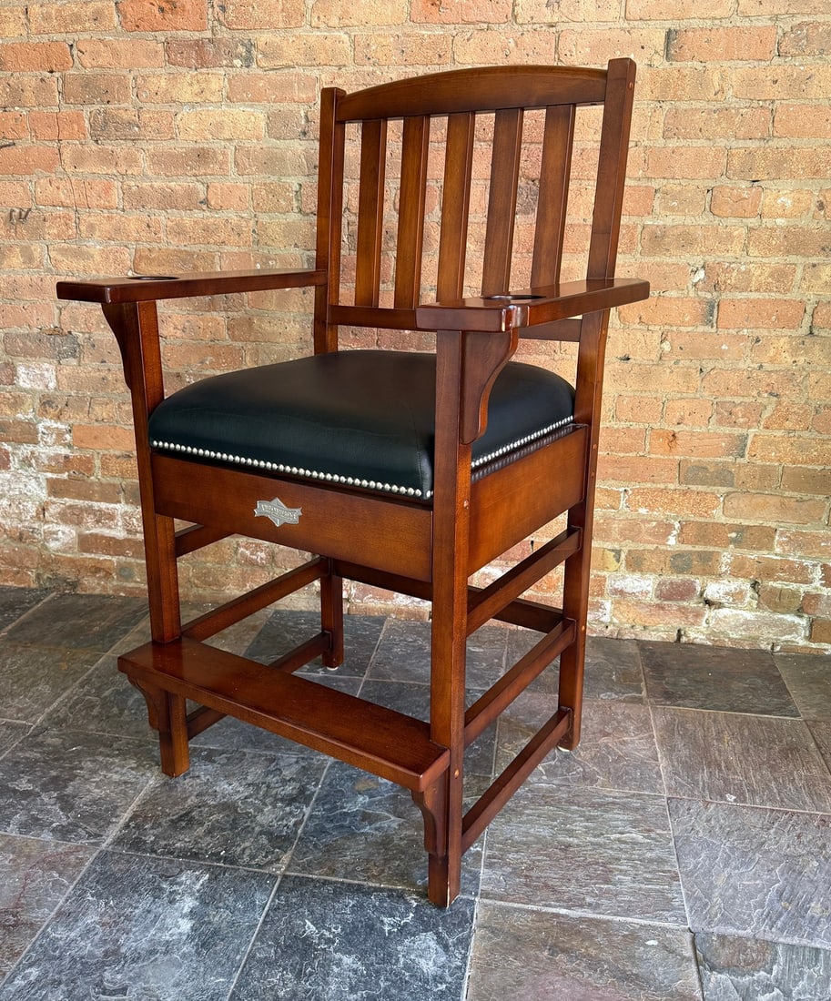 AMERICAN HERITAGE King Billiards Chair w/ Drawer Storage (1 of 6)