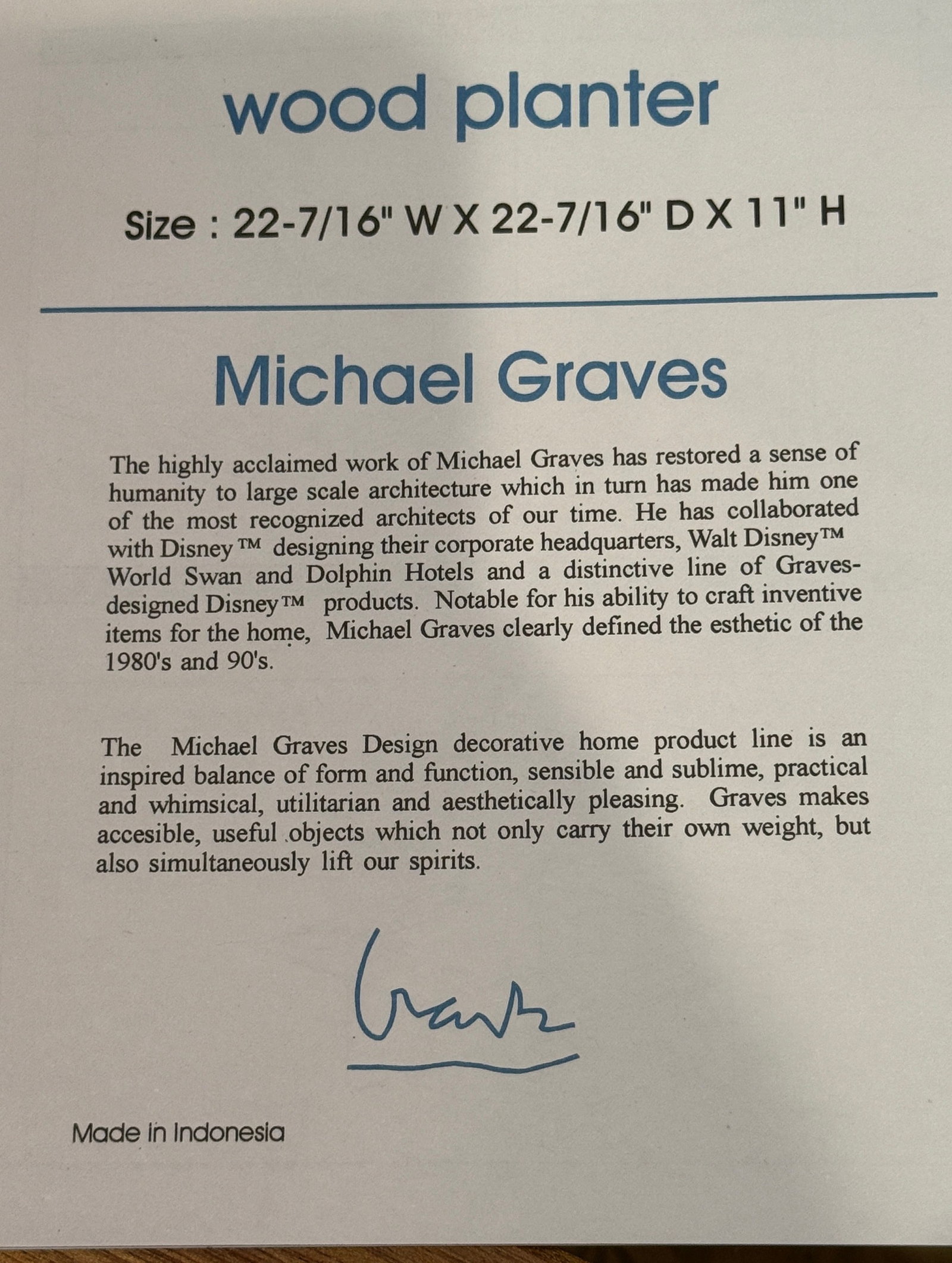 MICHAEL GRAVES Planter Box - 6