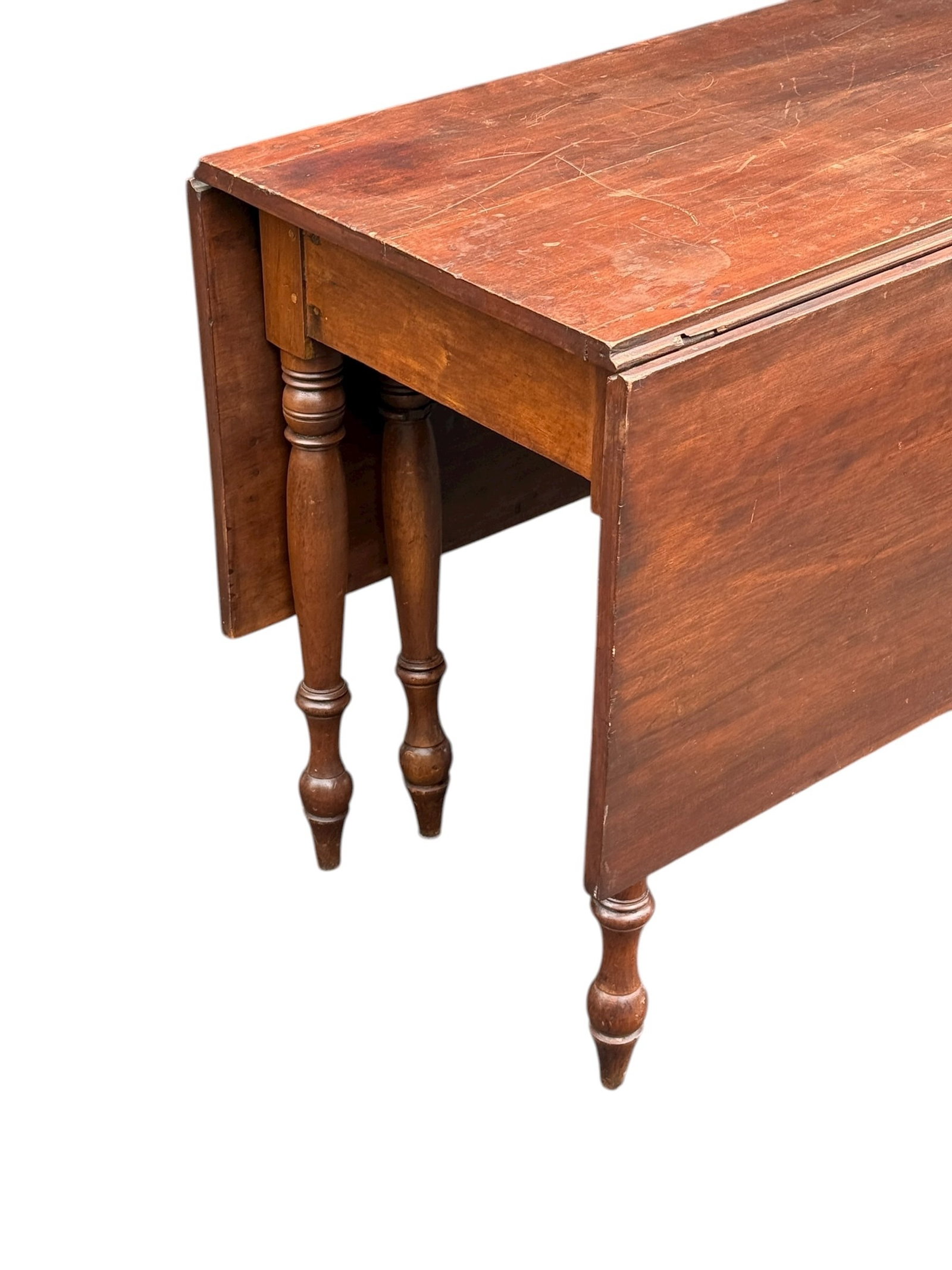 Antique Walnut Drop Leaf Table - 3