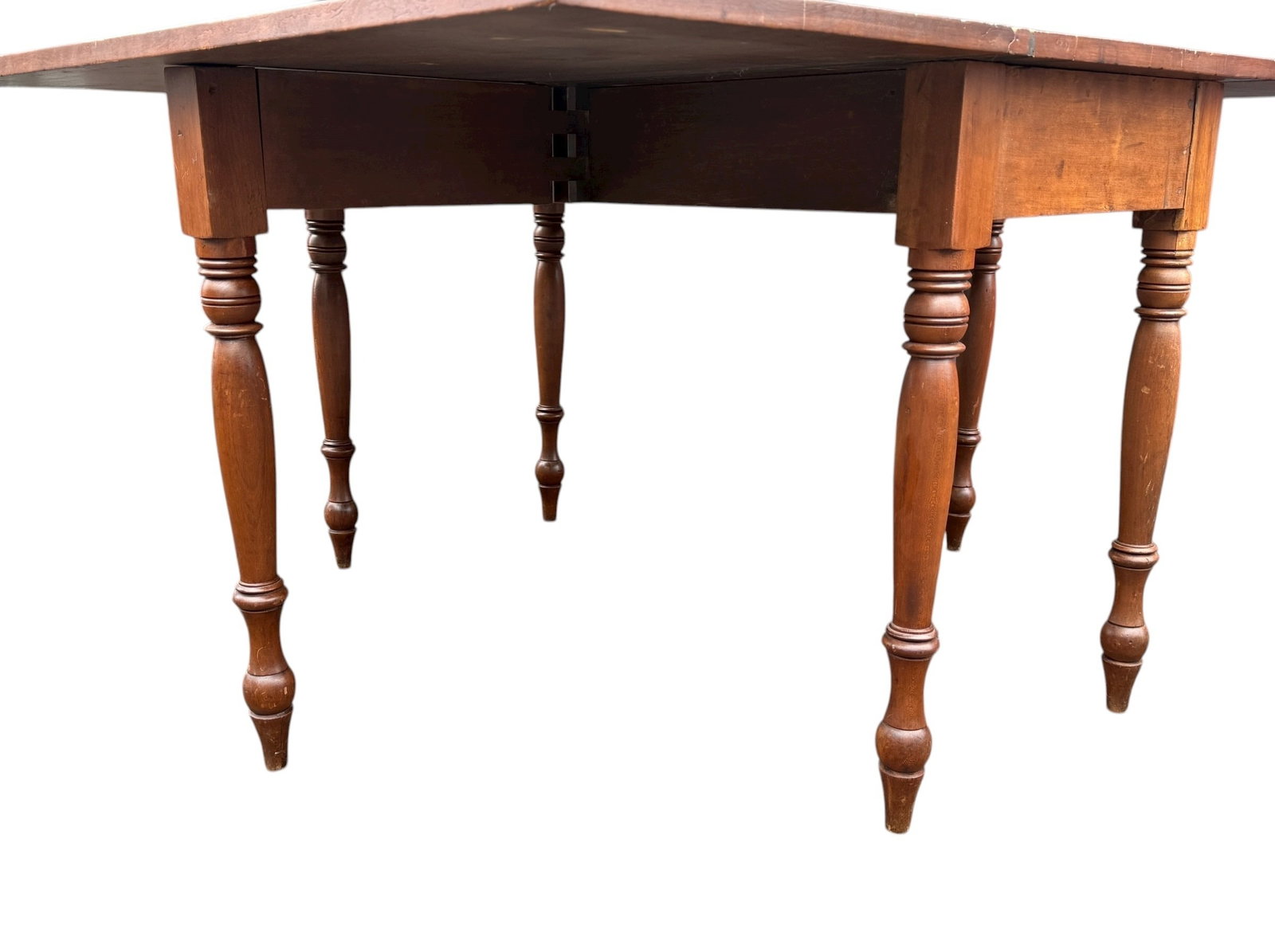 Antique Walnut Drop Leaf Table - 6
