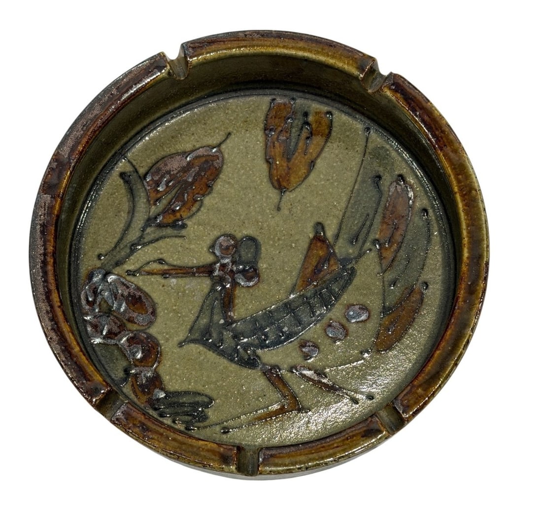 Studio Pottery Bird Ashtray - 2