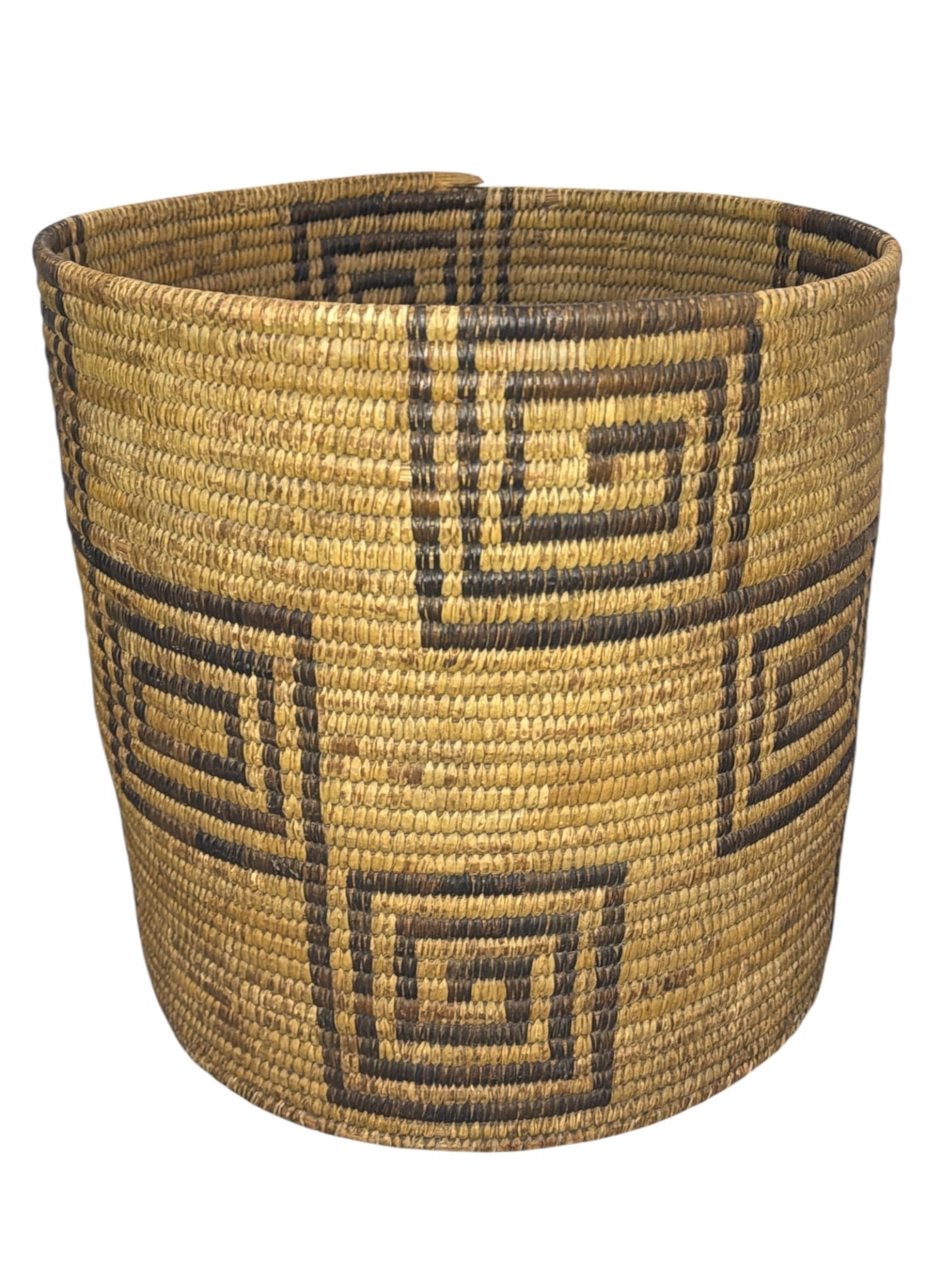 Two Native American, Papago Coiled Baskets - 2