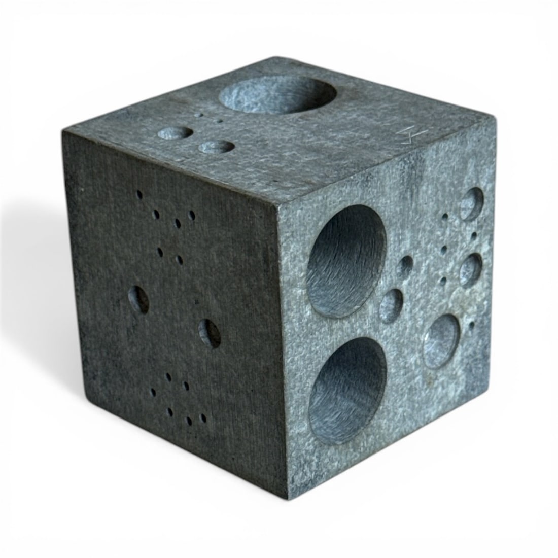 ENZO MARI (Novara 1932 - Milano 2020) for DANESE Cube Paperweight (1 of 5)