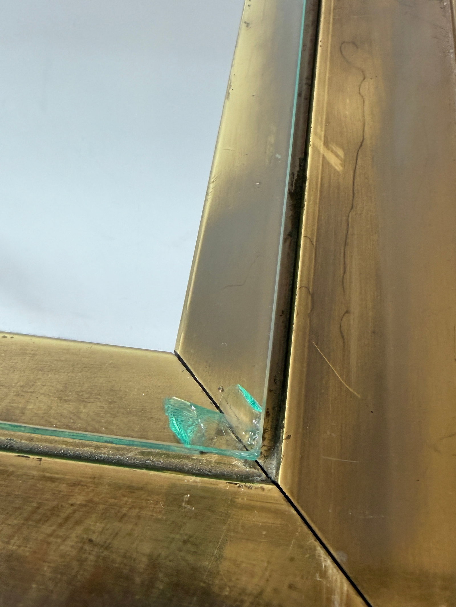 Mid Century MASTERCRAFT Brass Console Table - 8