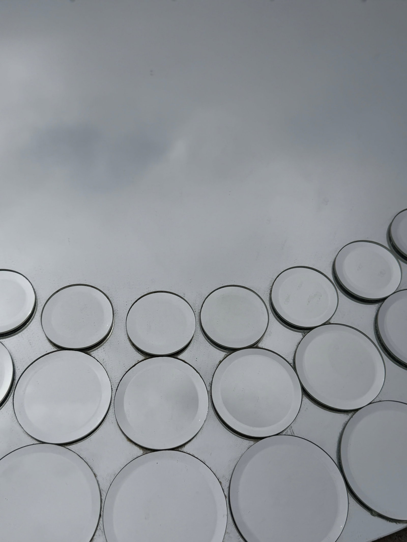 Cascading Round Wall Mirror - 3