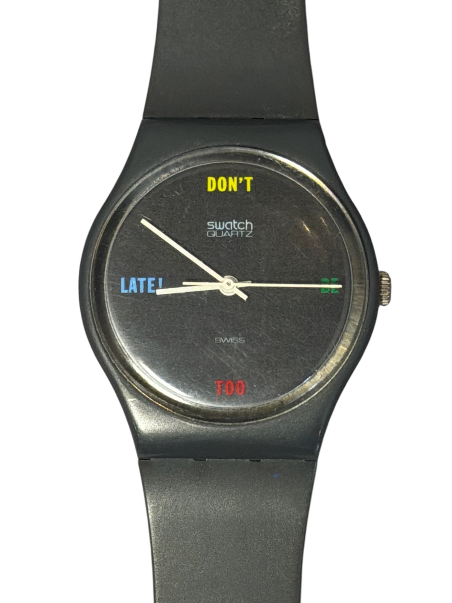 Vintage "Don't Be Too Late" GA100 SWATCH Watch (1 of 4)