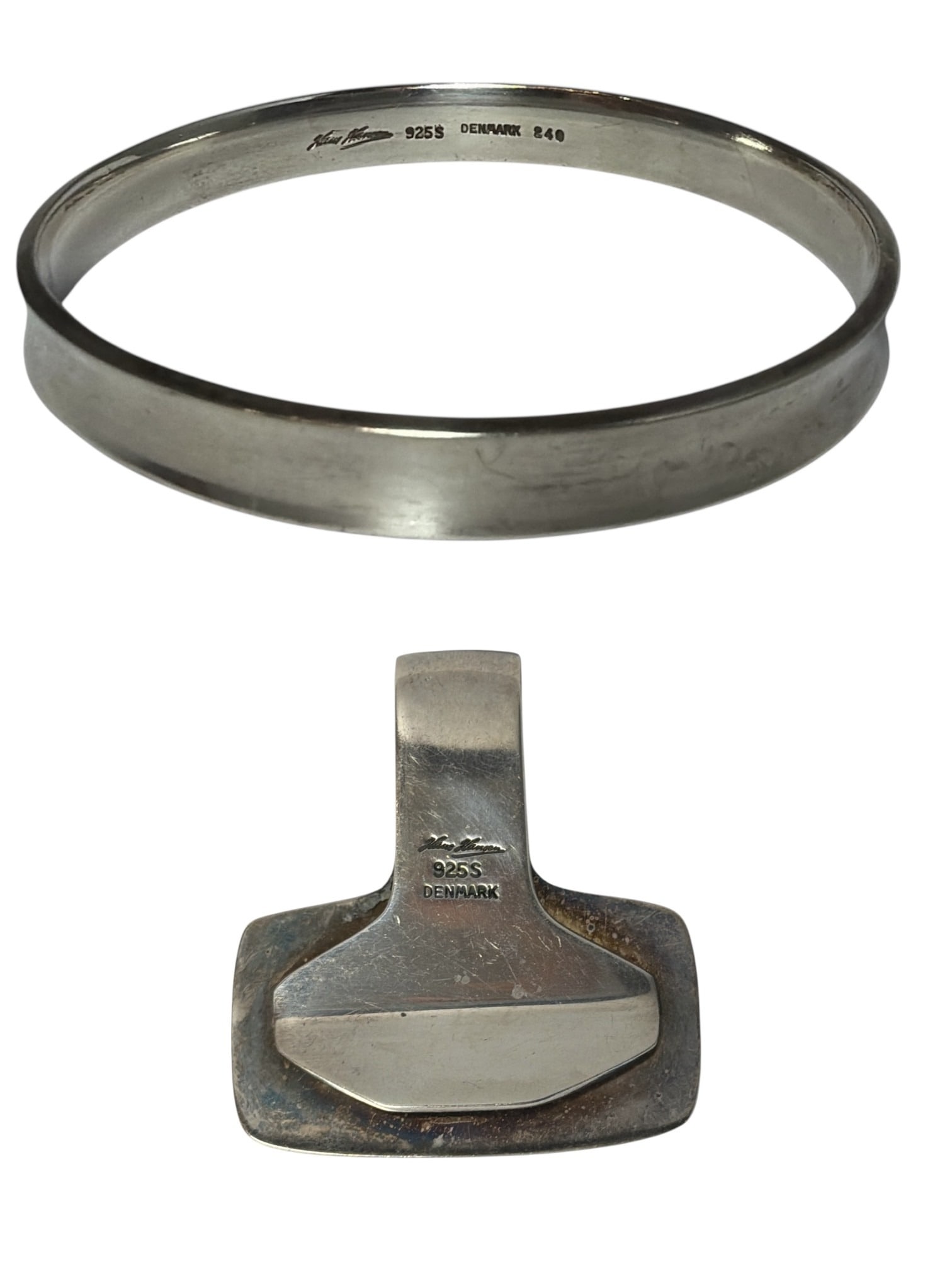 Two HANS HANSEN Sterling Silver Articles (1 of 5)