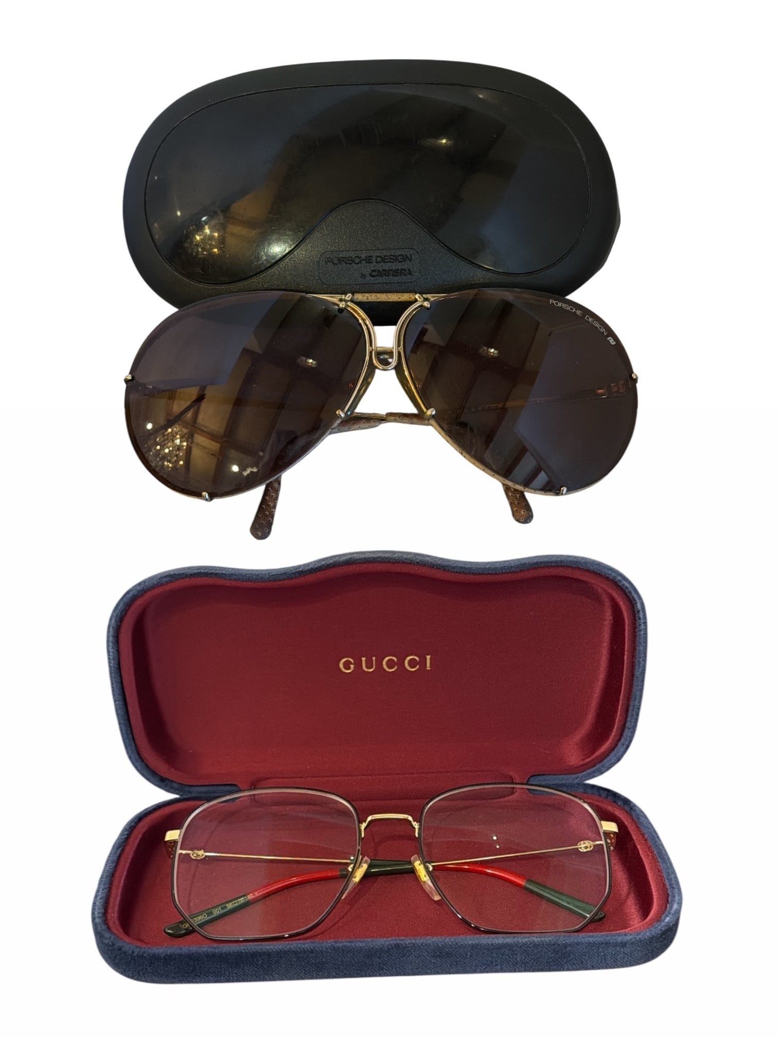 Two Vintage Men's Glasses and Sunglasses, GUCCI, PORSCHE DESIGN by CARRERA (1 of 8)