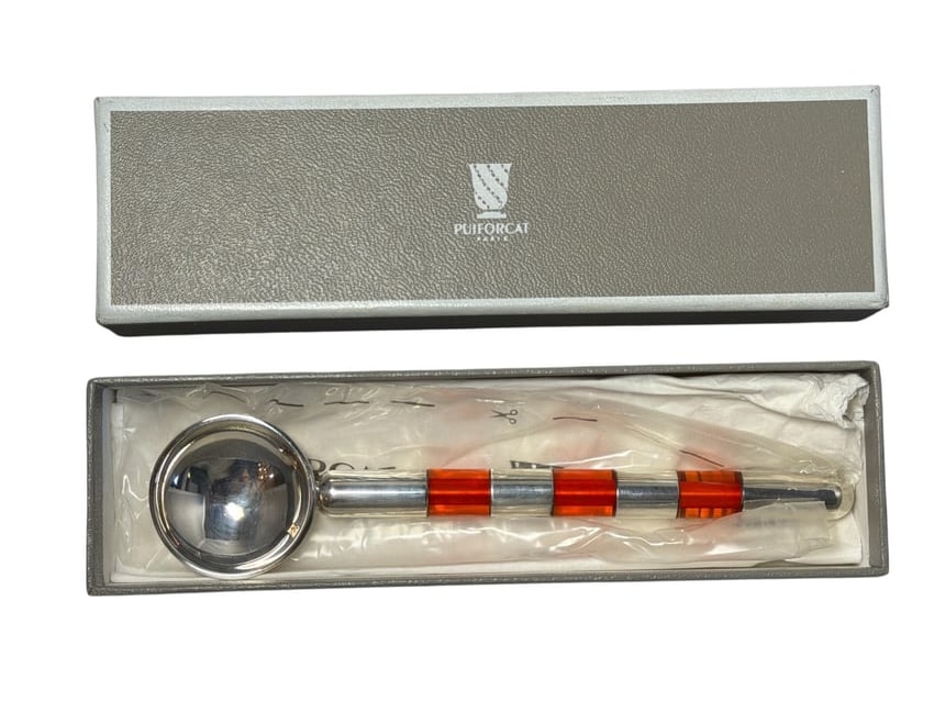 A PUIFORCAT French Art Deco Style Jam / Caviar Spoon (1 of 2)