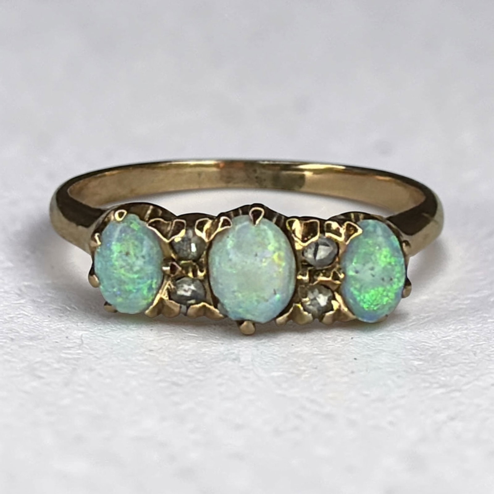 An Art Deco 10k Gold Opal Ring (1 of 4)
