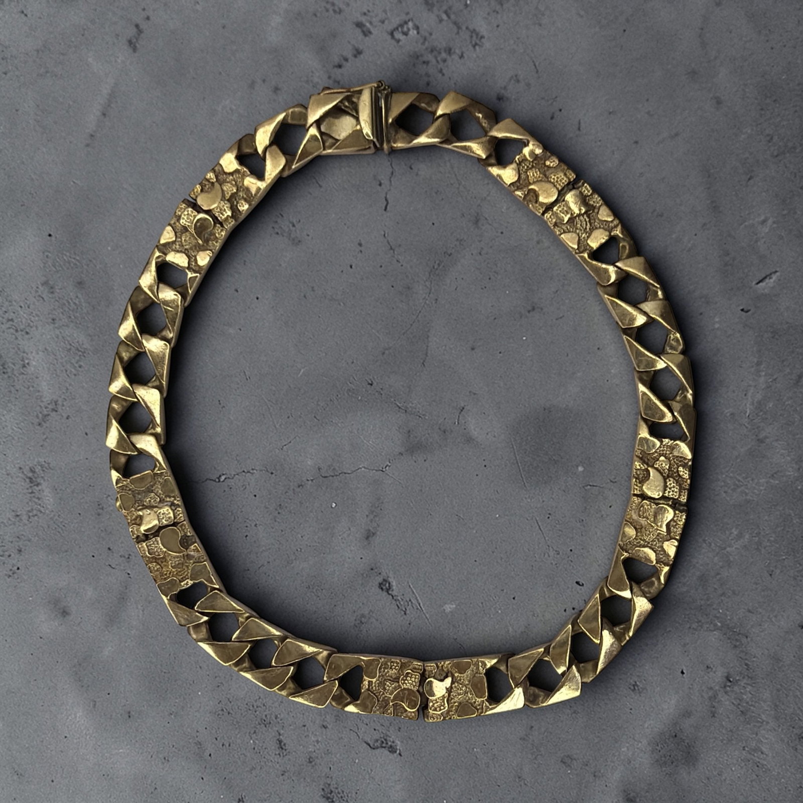 A Vintage 10k Yellow Gold Men's Bracelet (1 of 4)