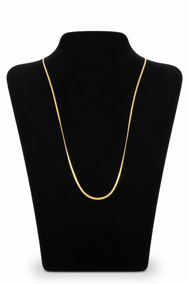 18k Yellow Gold Chain: Measures 18" total length, weighs 2.07 dwt.