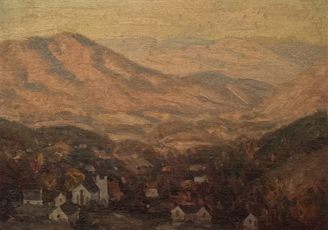 RUDOLPH F. INGERLE (Austrian-American, 1879 -1950) Oil on Board Landscape Painting: Measures 13" x 16.5" x 1.25" D in the frame, sight measures 9.75" x 14". Signed in the lower left corner