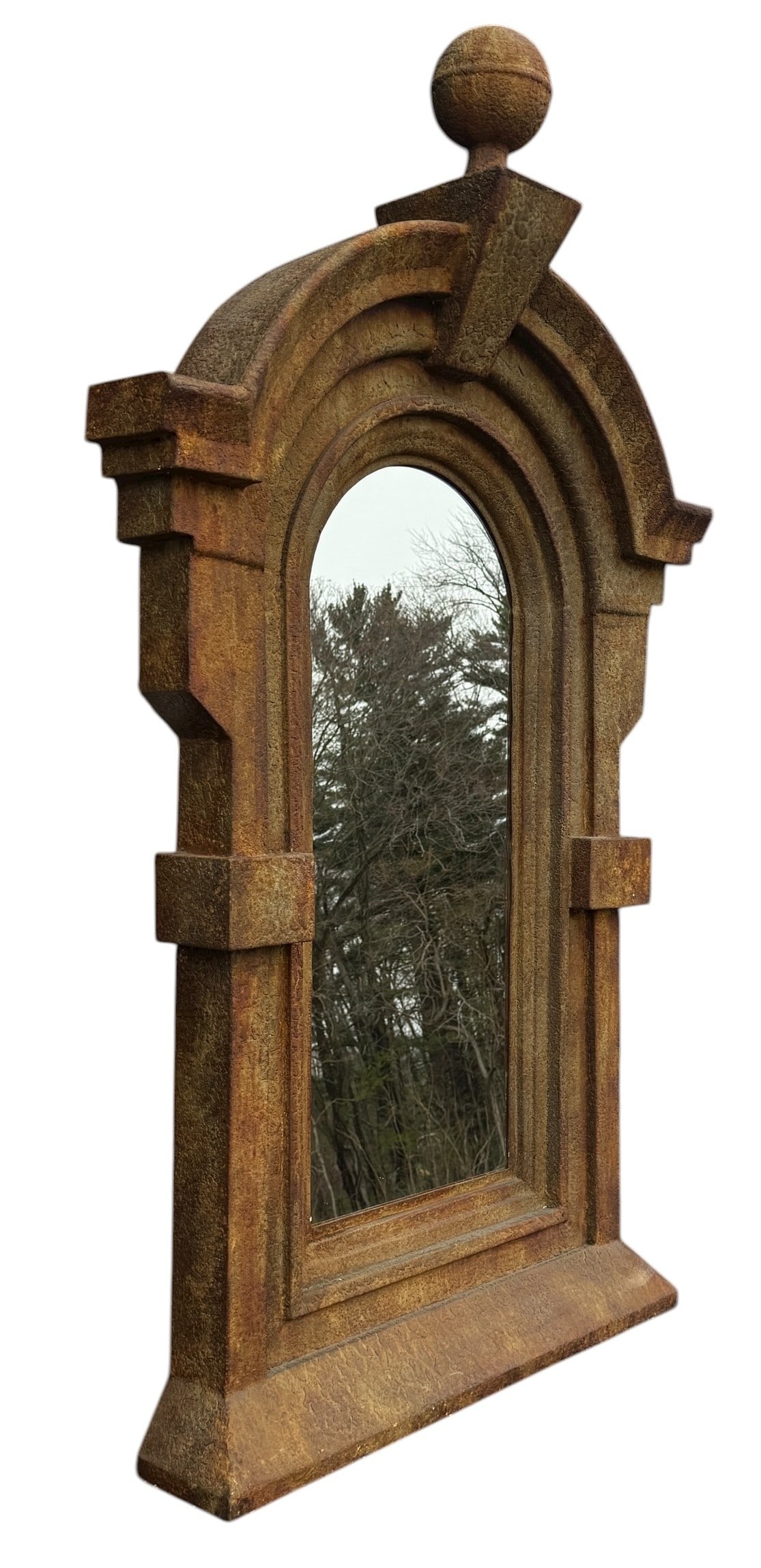 Substantial Industrial Gothic Mirror - 2