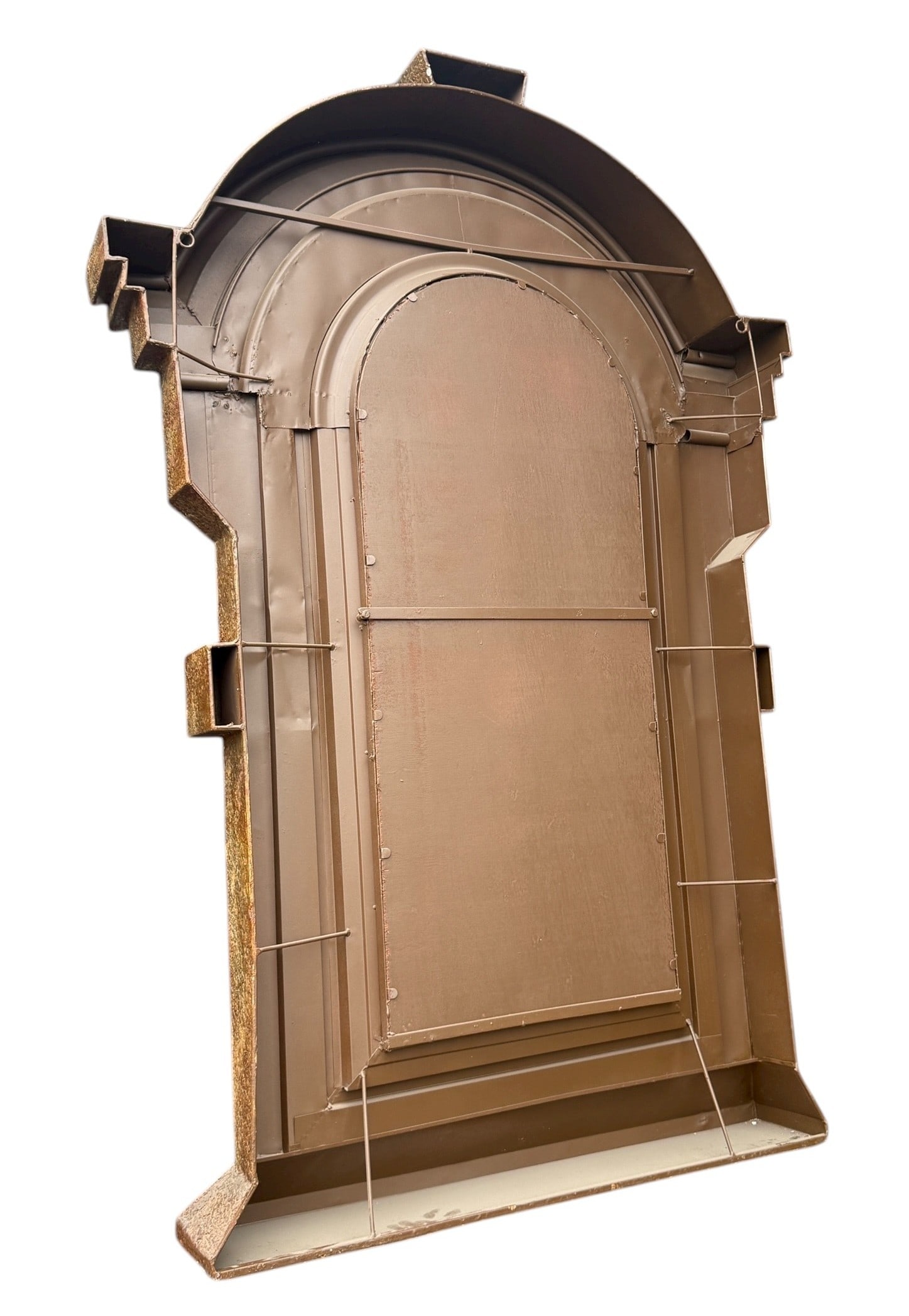 Substantial Industrial Gothic Mirror - 5