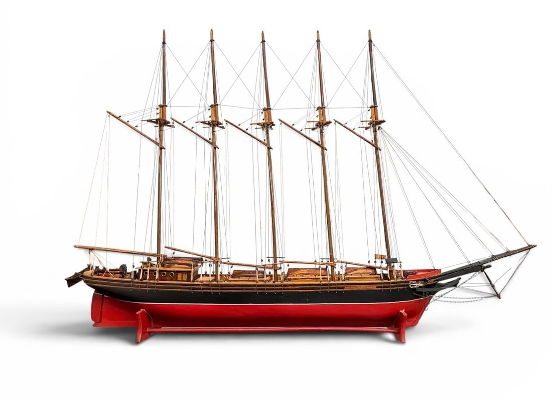 Five Masted Schooner Ship Model (1 of 6)