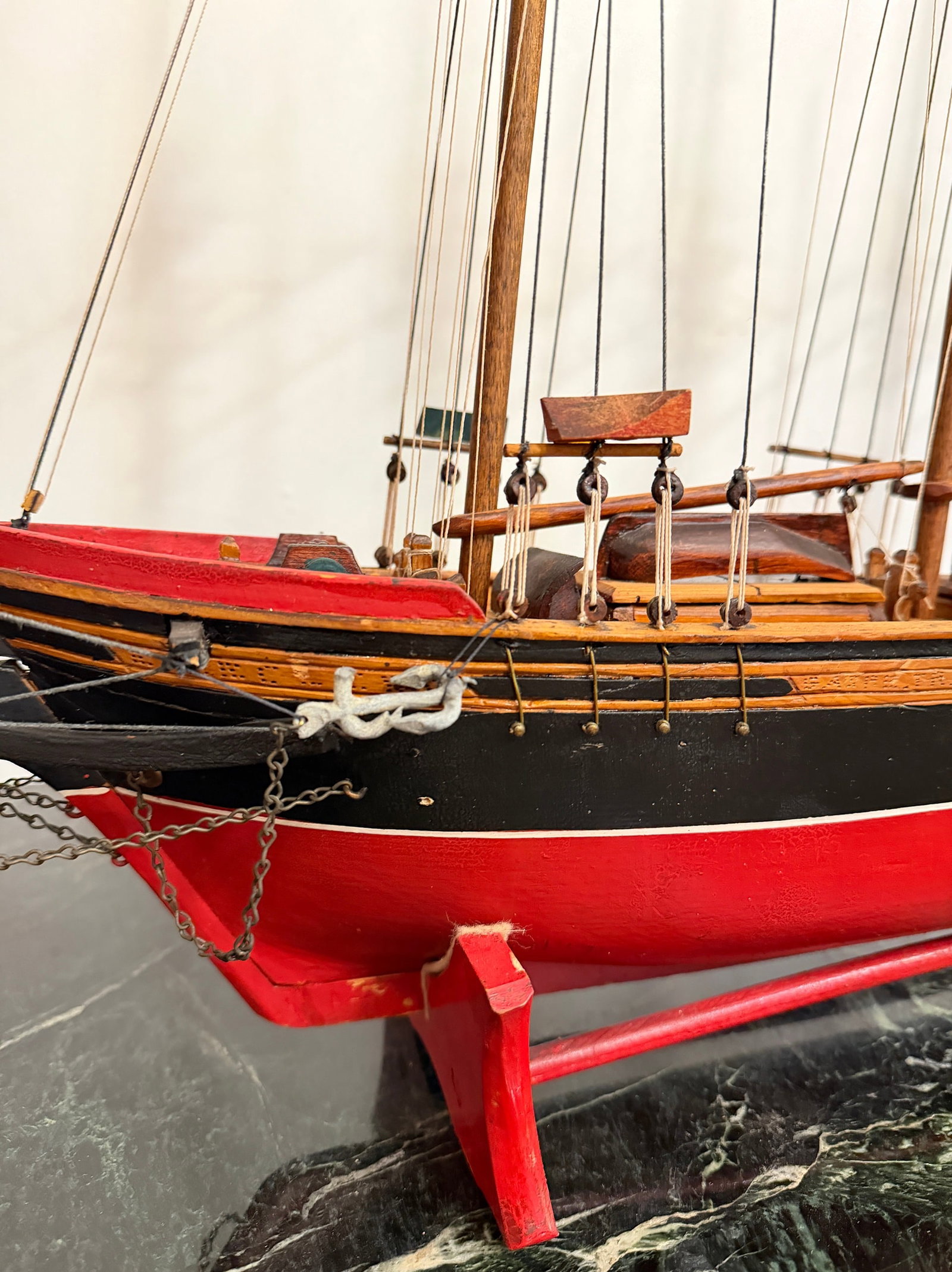 Five Masted Schooner Ship Model - 5