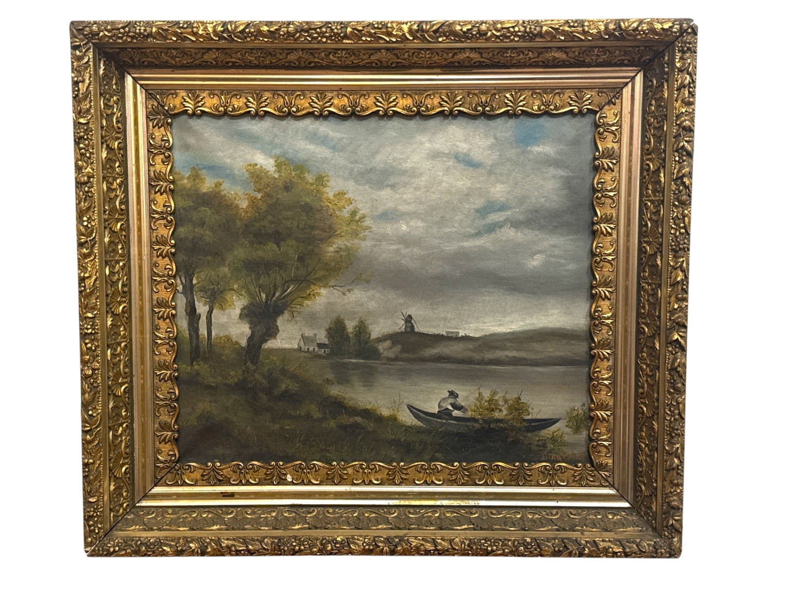 19th C. Landscape Scene Oil Painting, European School (1 of 7)