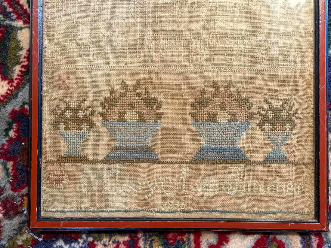 Three 19th C. Needlework Samplers - 6