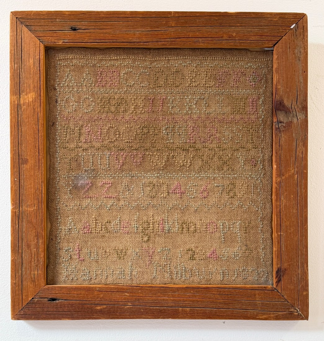 Three 19th C. Needlework Samplers - 9