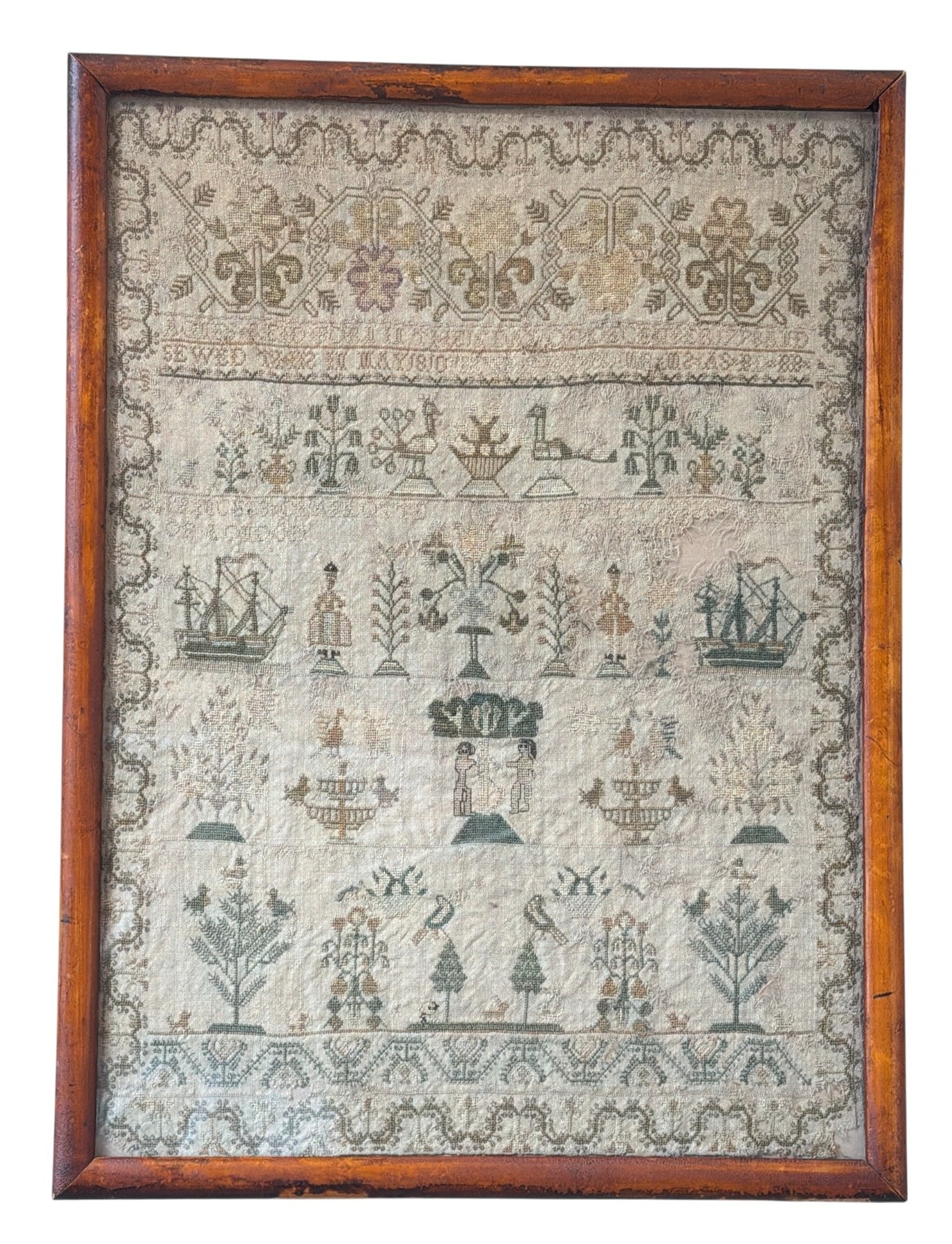 An 1810 English Needlework Sampler (1 of 7)