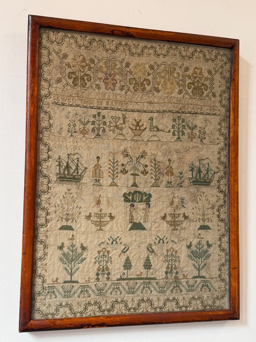 An 1810 English Needlework Sampler - 2
