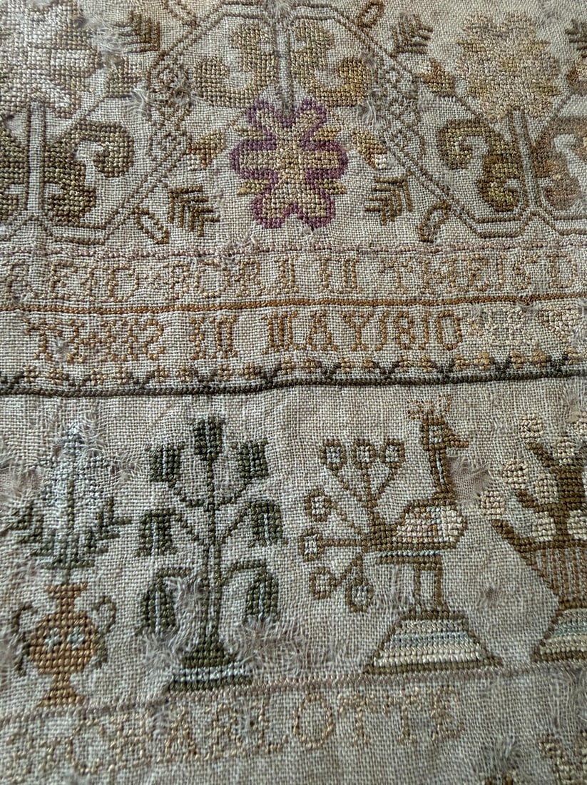 An 1810 English Needlework Sampler - 5