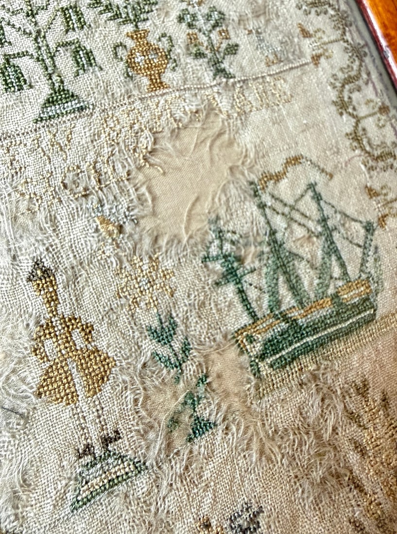An 1810 English Needlework Sampler - 7
