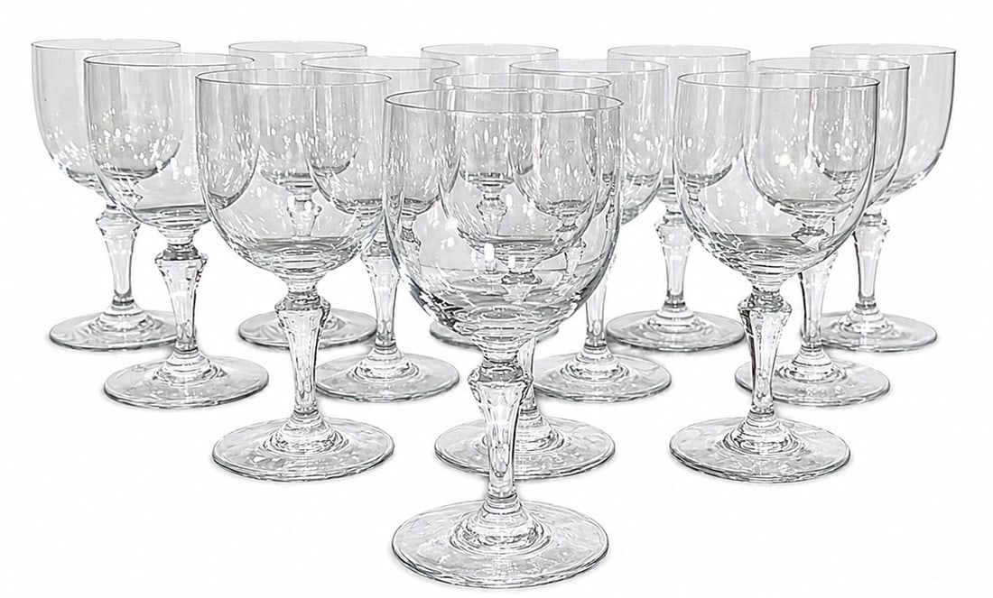 Set of 13 BACCARAT "Normandie" Claret Crystal Wine Glasses (1 of 5)