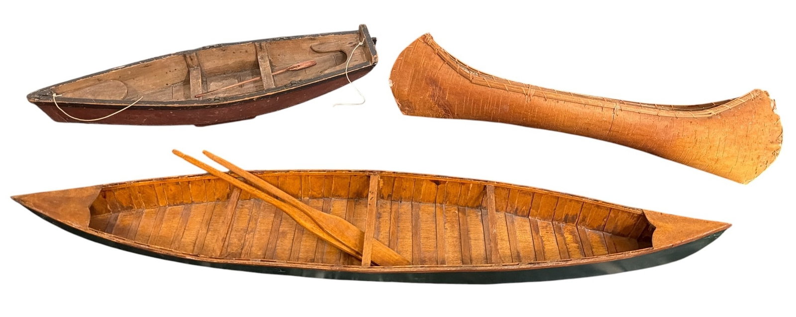 Three Vintage Canoe Models - 2