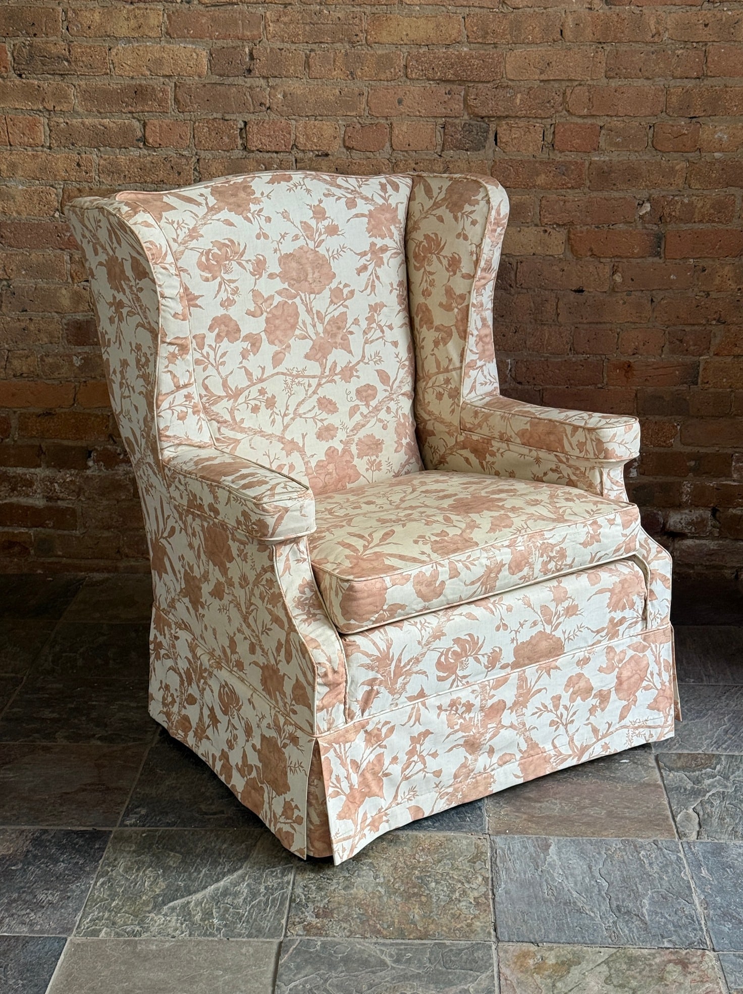 Vintage Upholstered Floral Armchair (1 of 4)