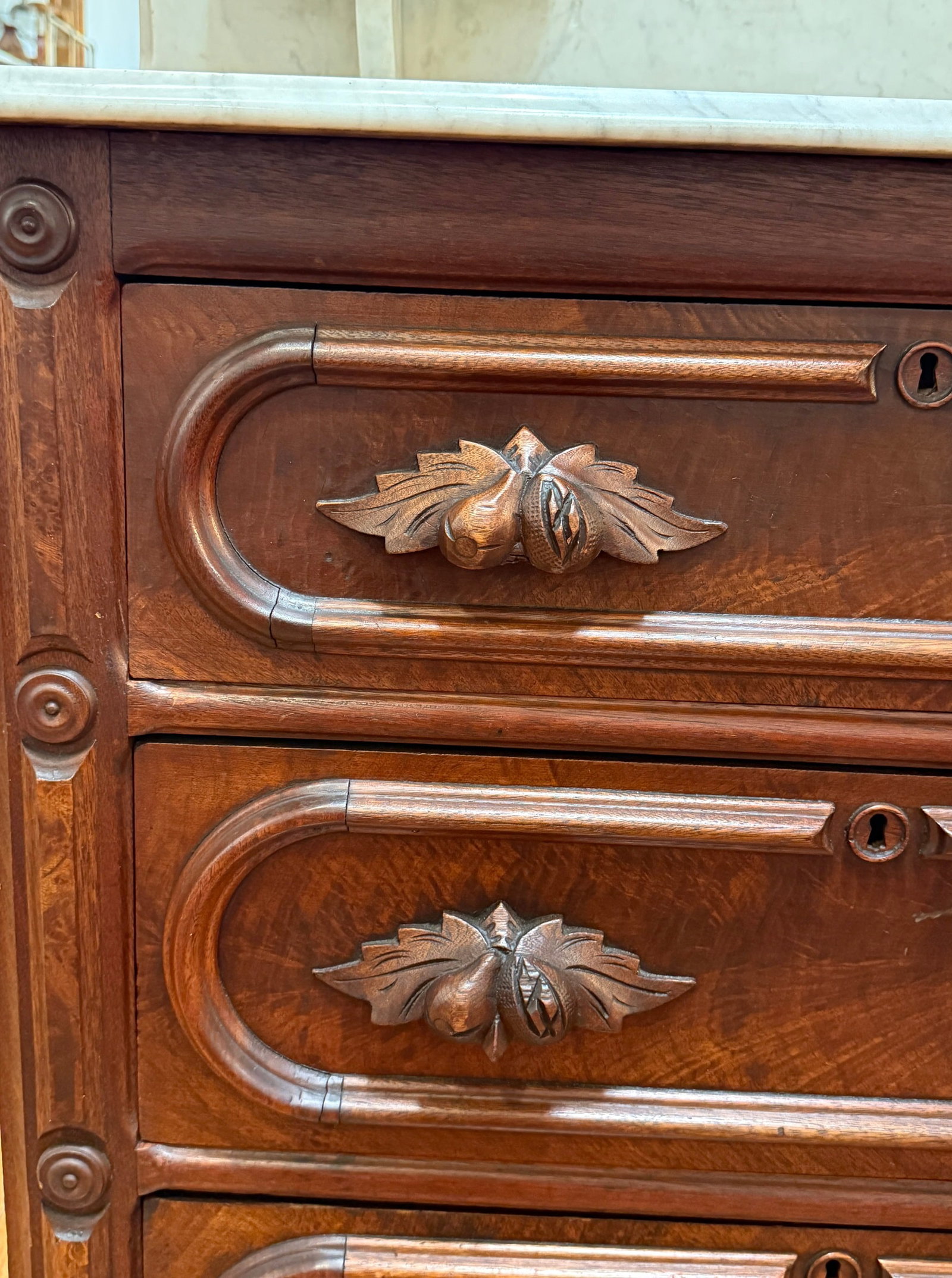 19th C. Victorian Marble Top Commode - 4