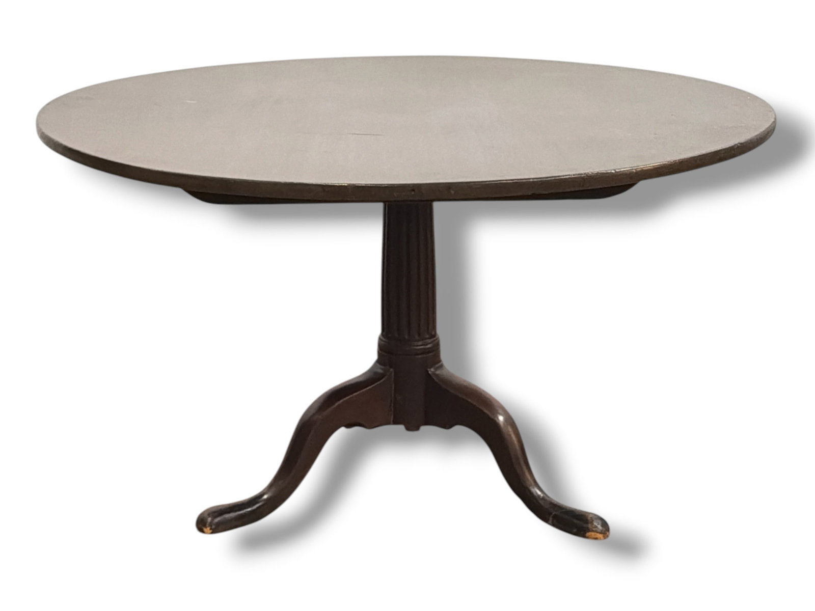 Snake Foot Flip Top Dining Table: Measures 27.5" H x 47.5" x 47".